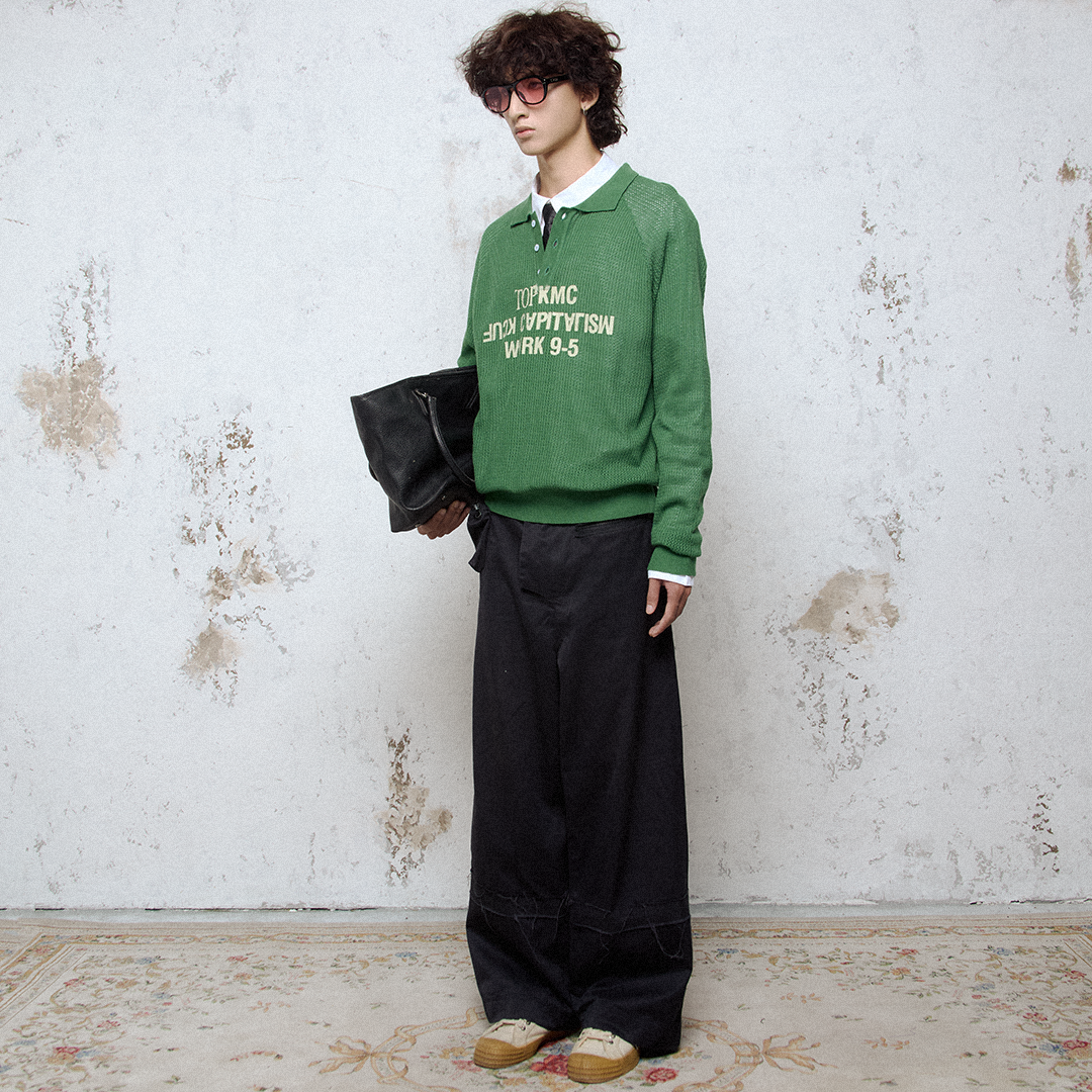Áo LEN KNIT raglan KMC - F*WORK 9 to 5 - BOXY FIT