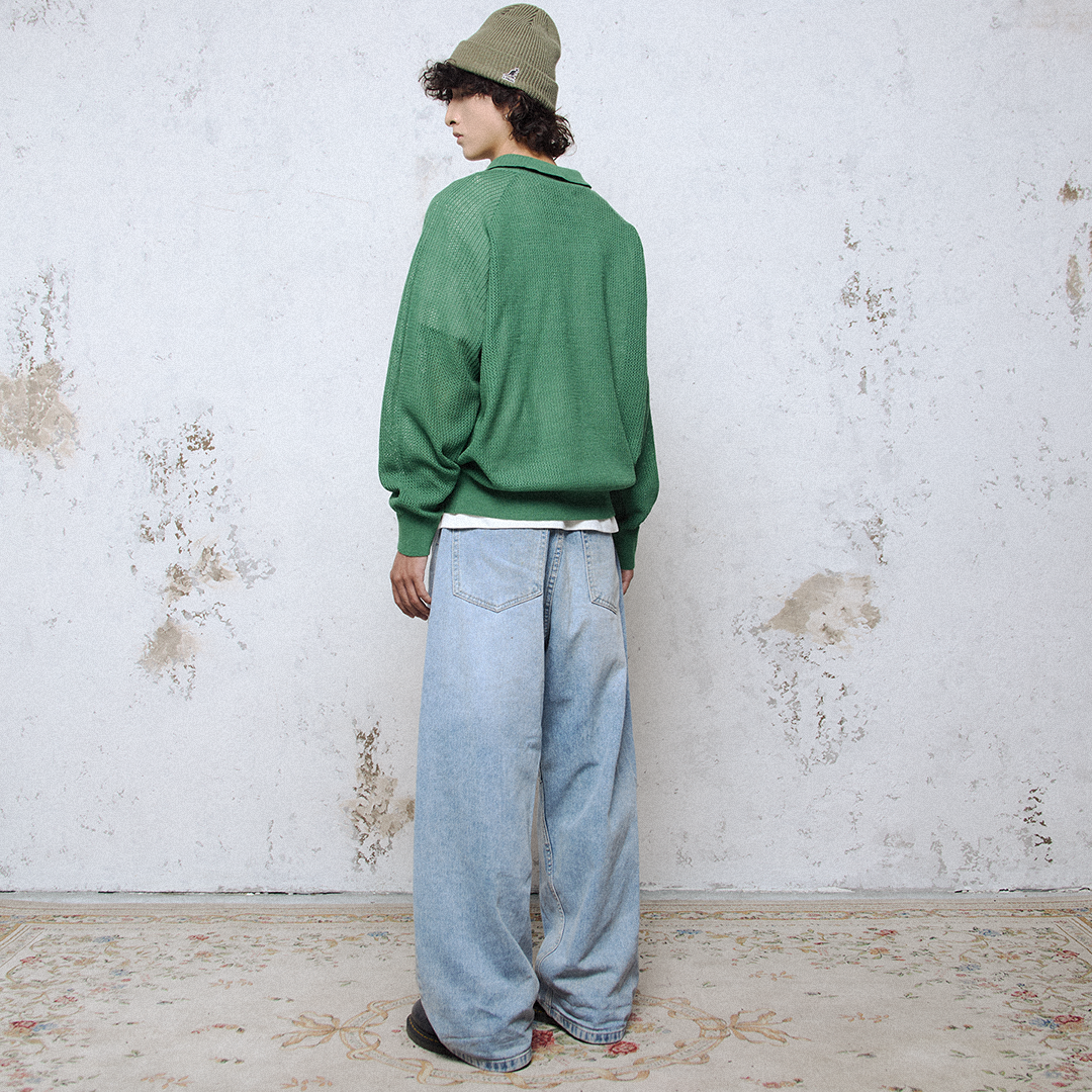 Áo LEN KNIT raglan KMC blank - BOXY FIT