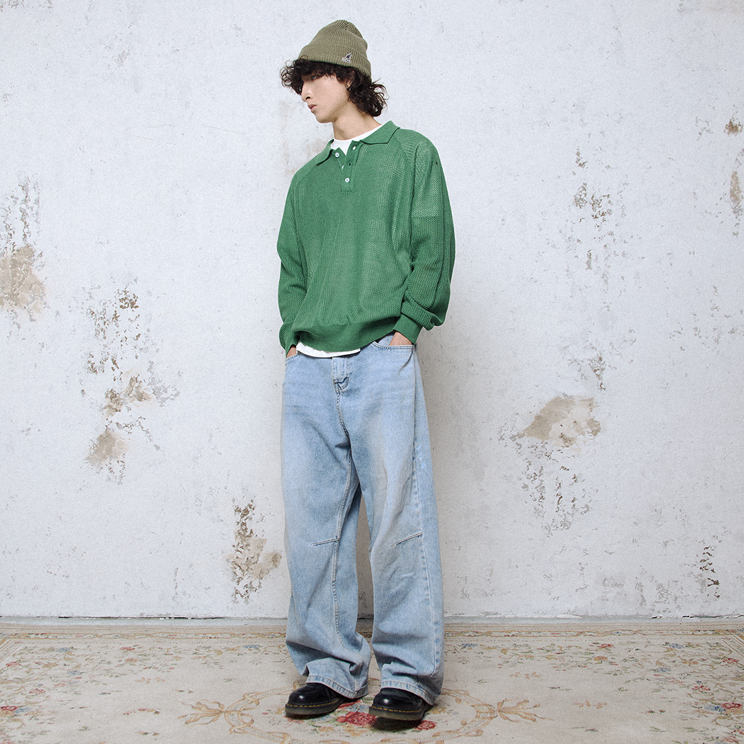 Áo LEN KNIT raglan KMC blank - BOXY FIT