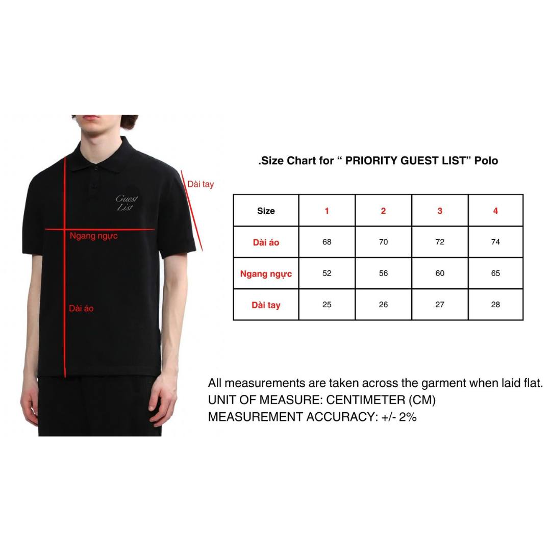 Áo polo KMC PRIORITY - GUEST LIST boxy fit