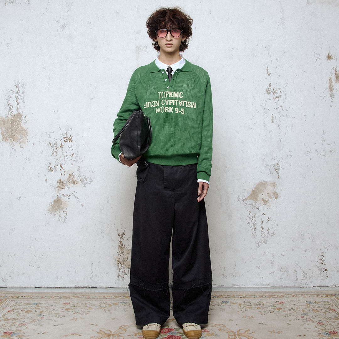 Áo LEN KNIT raglan KMC - F*WORK 9 to 5 - BOXY FIT
